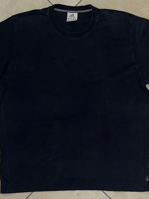 Adidas Men Vintage T-Shirt black embroidered logo size XL like new