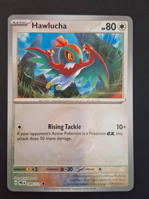 Hawlucha Pokeball κάρτα Pokémon Prismatic Evolutions καινούργια