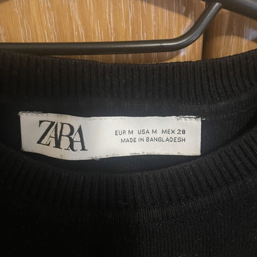 Zara black sleeveless top like new, thin knit