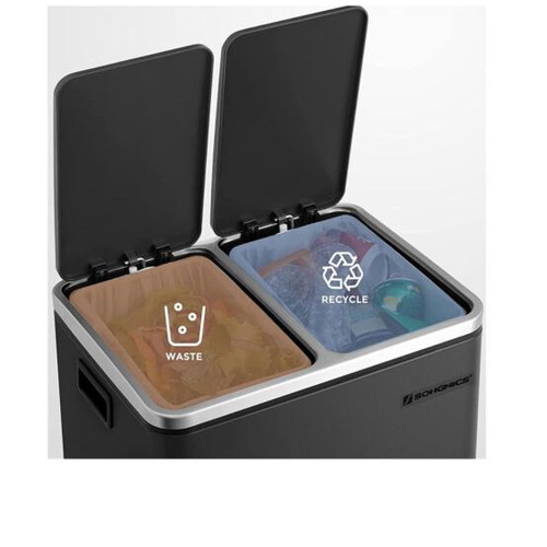 Songmics Soft-close Metal Recycling Bin with Pedal 30lt Like New