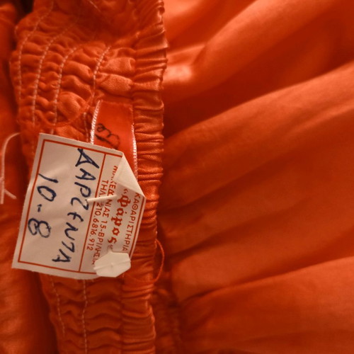 Devotion maxi strapless dress used, orange, size S