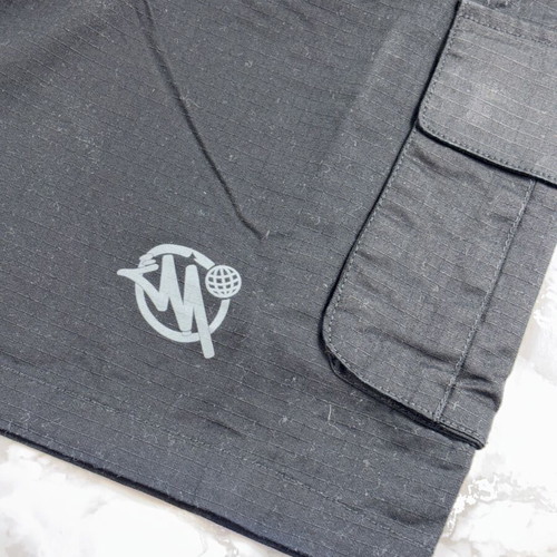 Minus Two cargo shorts men's made to order, black and gray