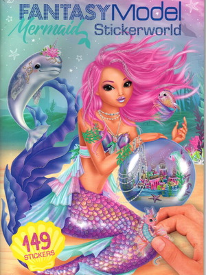 Fantasy Model Mermaid Stickerworld sticker album used