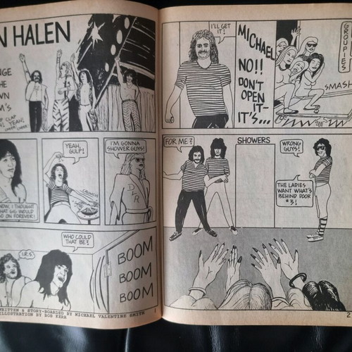 Van Halen comic used, Rock Fantasy June 1990