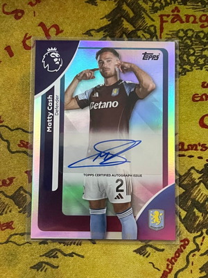 2025-26 Topps Premier League Matty Cash αυτόγραφο κάρτα Aston Villa