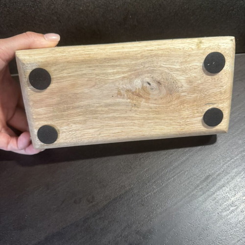 Serving tray used, ideal for nuts or dips, approx. 10 x 3.5 x 20 cm
