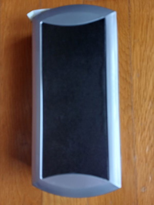 Old gift case with pen and keychain used