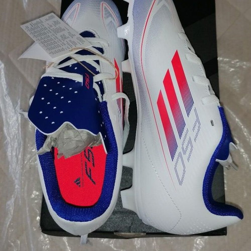 Adidas Unisex F50 Football Shoes New, Size 38 2/3, White