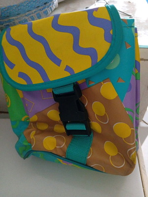 Shoulder bag for girls 20cm plastic new multicolored
