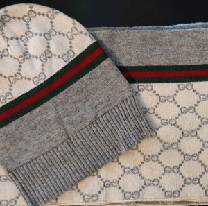 Gucci Vintage Unisex Αυθεντικό Σετ Σκούφος & Κασκόλ