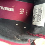 Converse Chuck Taylor All Star tri zip sneakers used, size 37.5, burgundy