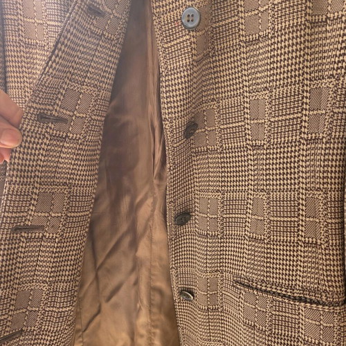Burberry vintage blazer jacket like new, beige and brown tweed