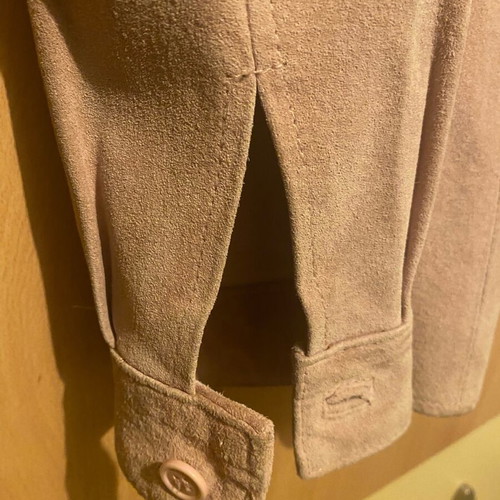 Suede jacket pink like new small