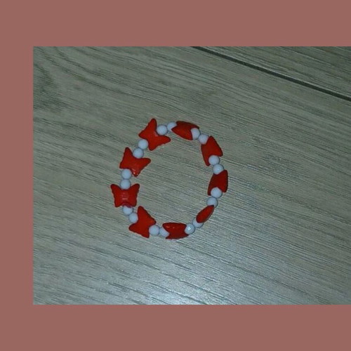 Martenița bracelet new, white and red