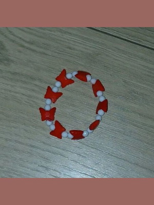 Martenița bracelet new, white and red
