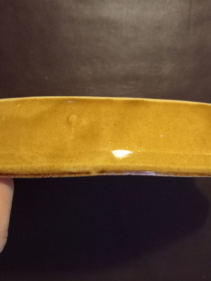 Small oval fireproof plate used