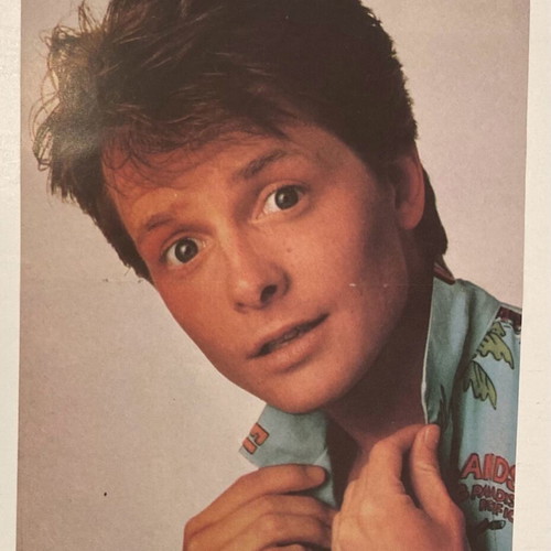 Tony Hadley - Michael J Fox Insert Poster from Manina magazine In good condition Price 4 Euros