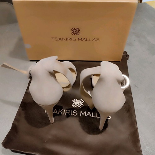 Tsakiris Mallas women's shoes new, suede leather, size 39, beige