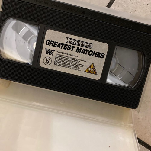 WWF Greatest Matches VHS used, authentic original tape 1990