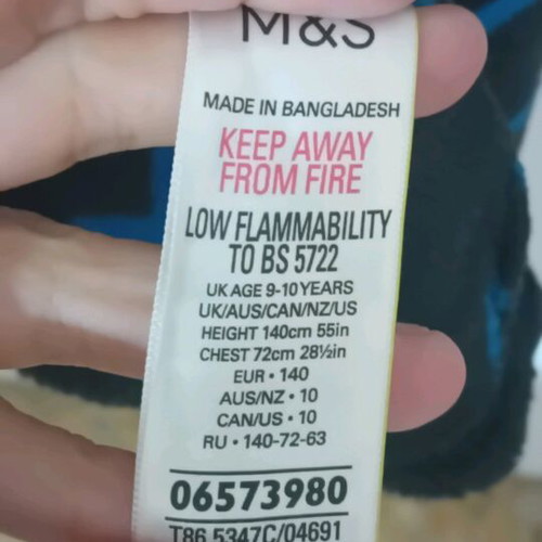 Mark's and Spencer children's warm robe used, missing belt