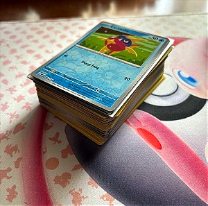 100x Pokemon κάρτες με 12x holos/reverse holos και 88 common/uncommon