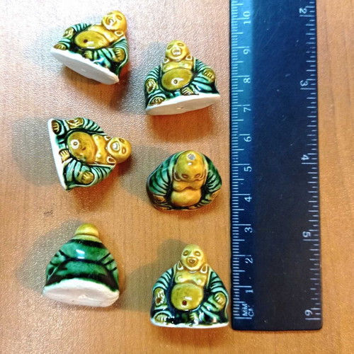 Small ceramic Buddha figure new set of 20 pieces