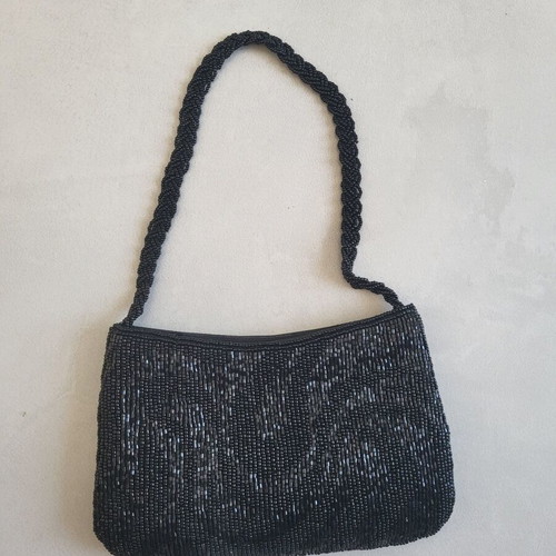 Evening shoulder bag new, black 17x11cm