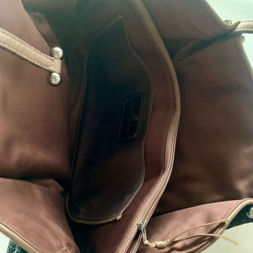 Renaud Pellegrino Paris leather and suede brown handbag like new