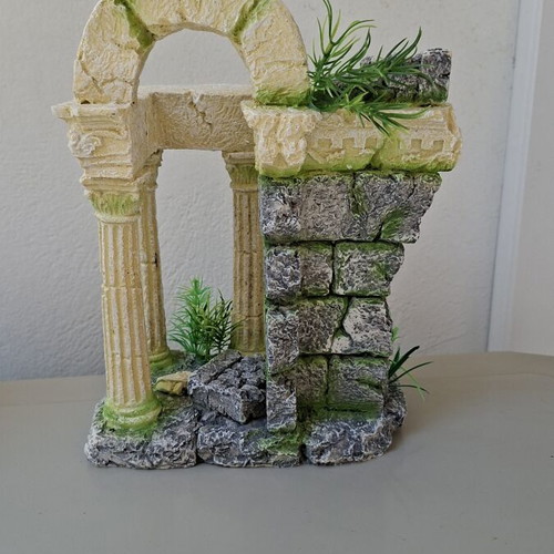 Aquarium decoration Ancient ruins used, safe for freshwater