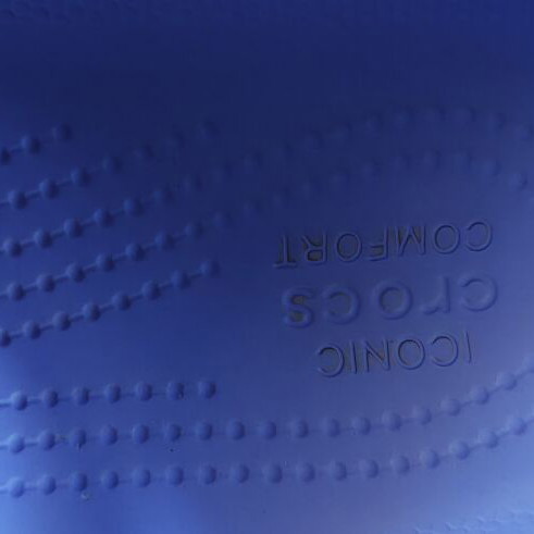 Crocs Crush platform sandals, size W8 38/39, blue purple