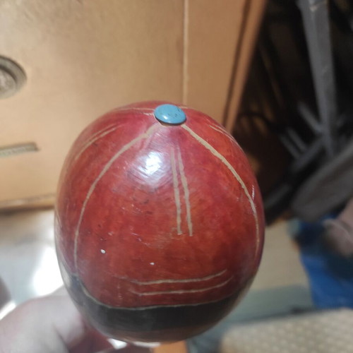 Set of 2 vintage Colombian Cartagena Maracas 26cm like new