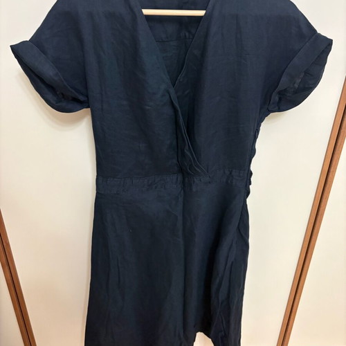 Ralph Lauren linen dress new, size M, navy