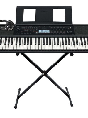 Yamaha PSR-E383 αρμόνιο καινούργιο με τραπεζάκι ακουστικά τροφοδοτικό