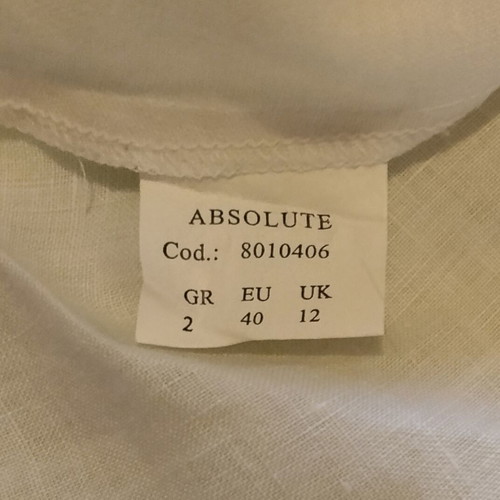 Vintage set Absolute by Sorotos linen top and turquoise skirt like new