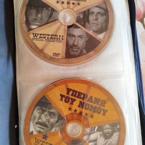 Collection of 72 DVD Western and action movies like new with case