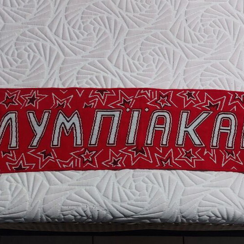 Olympiacos vintage collectible scarf 1990-2000, like new