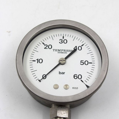 Tempress P3020-EB Manometer 0-60 bar 1/2 used