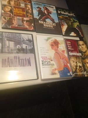 6 DVD movies, action and adventure, subtitled