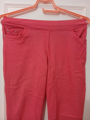 Pants leggings coral color used, size M 38 10