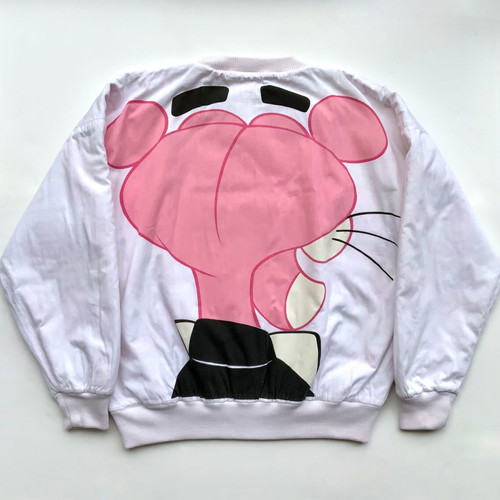 UNITED ARTISTS AMERICANWEAR PINK PANTHER Reversible Double Face Puffy Sweater Vintage Collectible