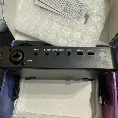 Live sound card new sealed audio card for TikTok livestream effects