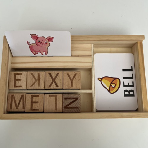 Playtive wooden educational word game