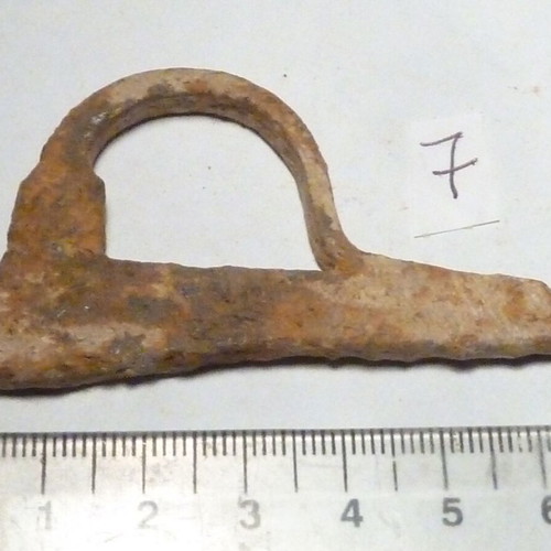 Iron hand-forged firesteel used