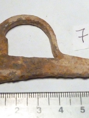 Iron hand-forged firesteel used
