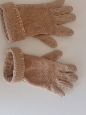 Beige/Cream Gloves like new, size S/M
