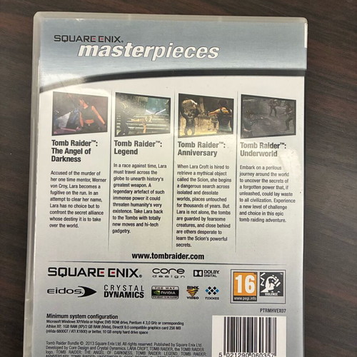 Tomb Raider PC Collection used, Square Enix masterpieces