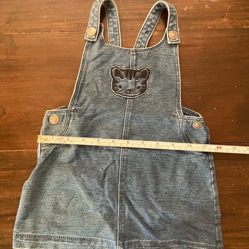 Benetton denim salopette 18-24 months like new