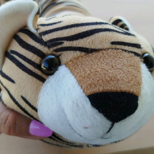 Plush door draft stopper like new, 82 cm length