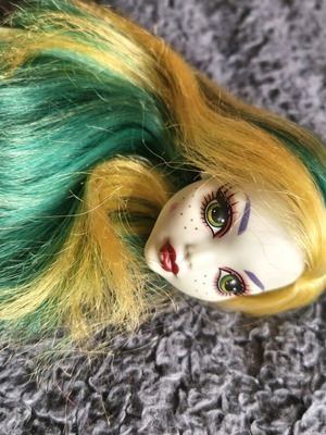Boo York Lagoona Blue doll head Monster High G1 used