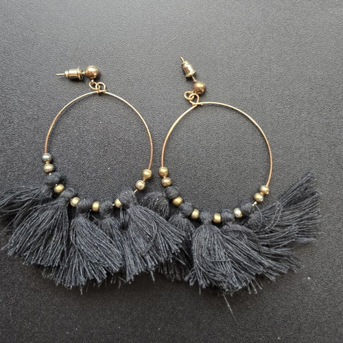 Boho earrings black used